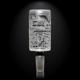 Circuitboard Clear Long Bowl