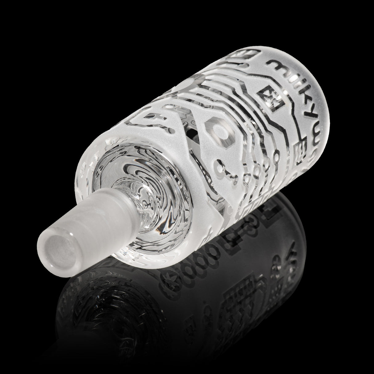 Circuitboard Clear Long Bowl