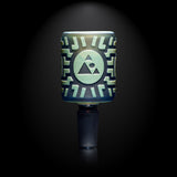 氧化淺藍色銀色熔塊碗