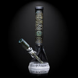 Shadow Art 4" Smoke and Silver Frit Long Bowl