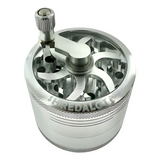 AFM Sir Shredalot Crank Top 4-Piece Metal Herb Grinder – 63 mm Aluminum Grinder