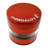 AFM Sir Shredalot Window Chamber 4-Piece Metal Herb Grinder – 63 mm Aluminum Grinder
