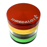 AFM Sir Shredalot Window Chamber 4-Piece Metal Herb Grinder – 63 mm Aluminum Grinder