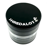 AFM Sir Shredalot Window Chamber 4-Piece Metal Herb Grinder – 63 mm Aluminum Grinder