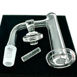 AFM Milky Way Quartz Dab Banger Set – 20mm Flat-Top Premium Quartz Nail Kit with Tower Spinner & Spaceship Cap