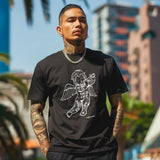 An Angels Thug Life Cotton T-shirt