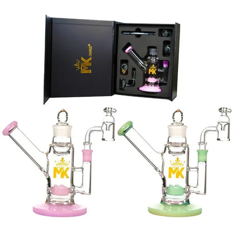 MK 玻璃儲物水煙槍組附內建儲物罐