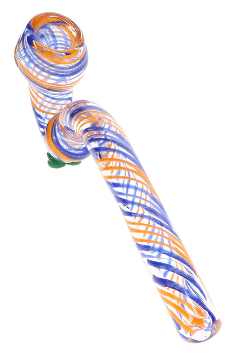Pipa de cristal Sherlock con diseño de cinta en espiral “Ribbon Wizard” – 8″ – Colores variados