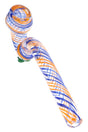 Swirl Ribbon Sherlock Glass Pipe “Ribbon Wizard” – 8″ – Assorted Colors