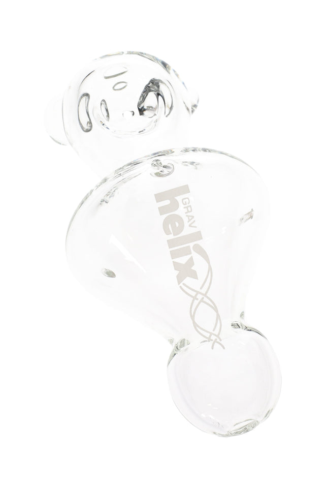 GRAV Helix Clear Mini Hand Pipe – 5″