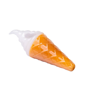 硼矽玻璃冰淇淋造型手持菸斗 “Cone Zone” – 4½″