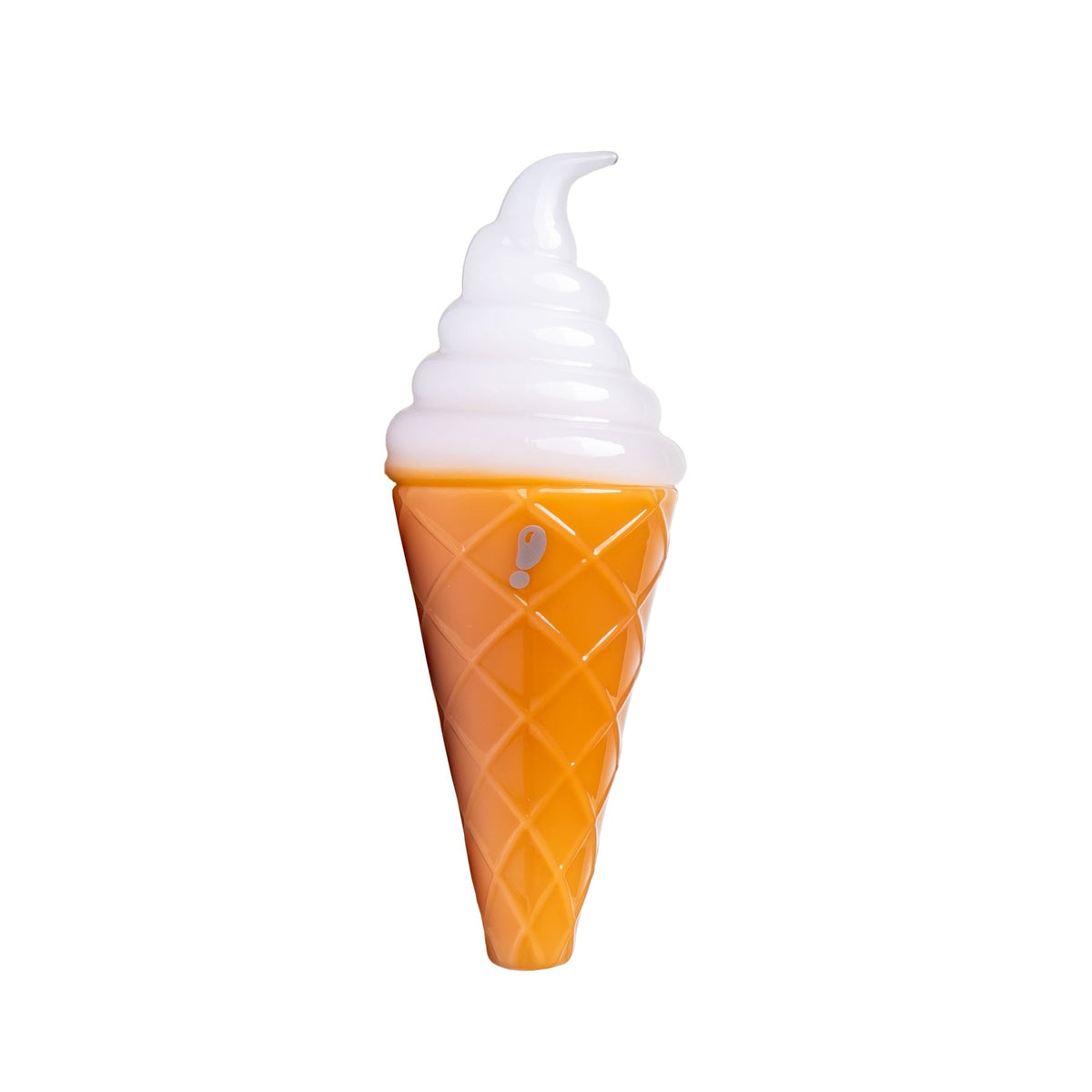 硼矽玻璃冰淇淋造型手持菸斗 “Cone Zone” – 4½″