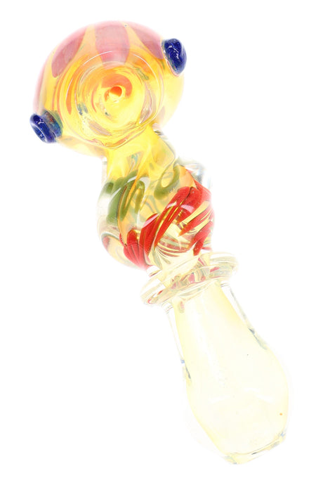Pipa de cuchara con forma de espiral retorcida que cambia de color “Ribbon Pop” – 4½″ – Surtido