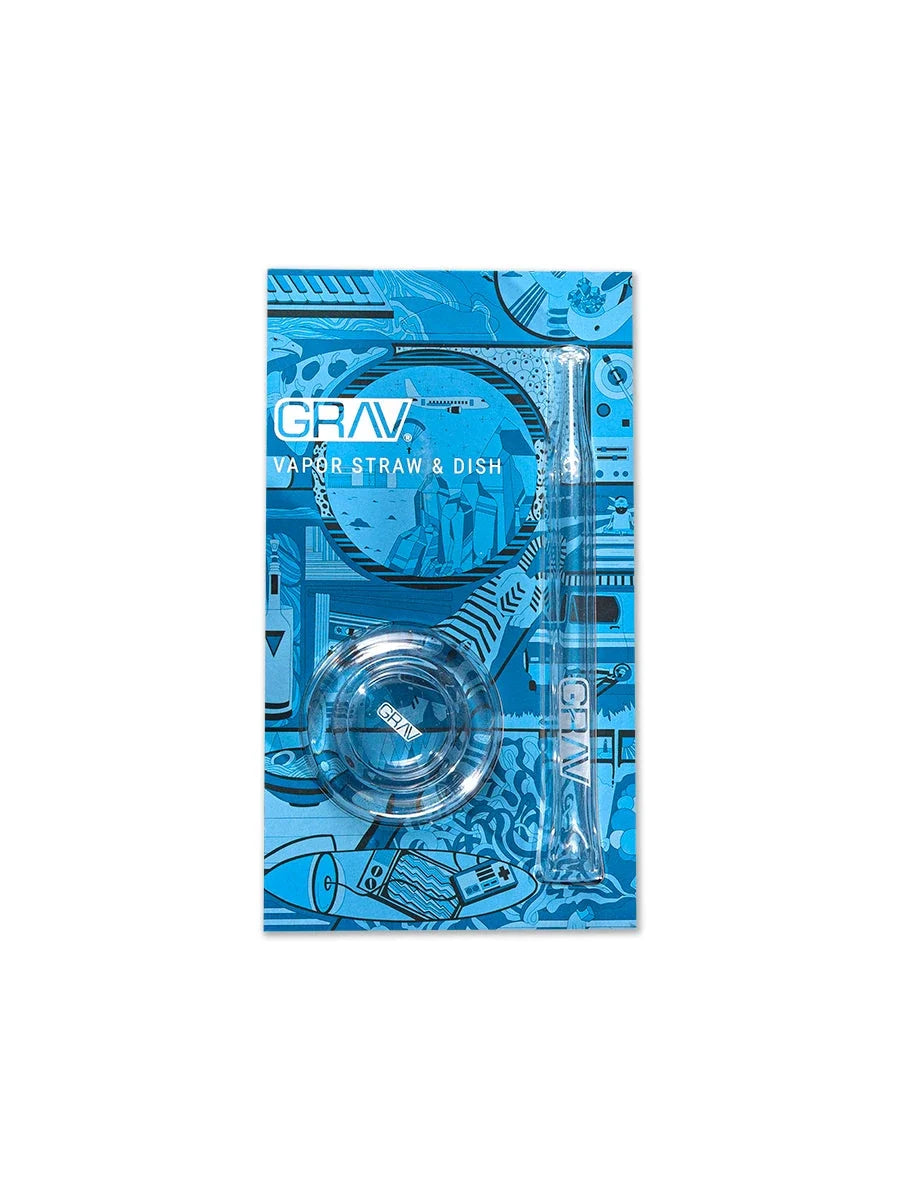 GRAV Quartz Dab Straw & Borosilicate Dish Set