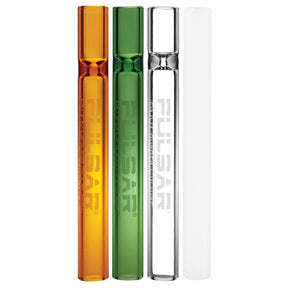 100PC REFILL PACK - Pulsar Glass Chillum - 4"/Assorted Colors