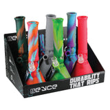6PC SET - Eyce Beaker Silicone Water Pipe - 12" / 14mm / Assorted Colors