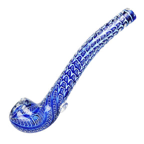 蛇鱗雙層玻璃長煙管 - 7.5吋 / 顏色隨機
