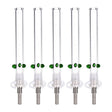 5CT BUNDLE - Glass Honey Straw w/ Titanium Tip - 6" / Clear