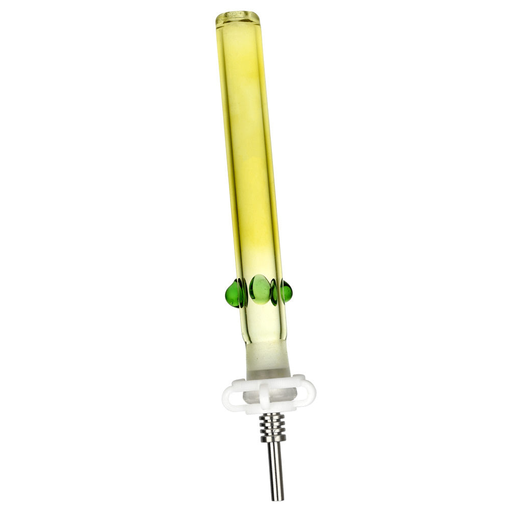 玻璃蜂蜜吸管（附鈦金屬吸頭）- 6英吋
