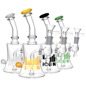 Diamond Glass Icon Baggins 水煙斗 - 7 英吋/14 毫米 母接頭/顏色隨機