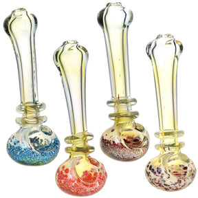 燻色斑點匙型菸斗 - 4.5 吋 / 顏色隨機