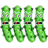 4CT BUNDLE - Bumpy Pickle Richard Spoon Pipe - 4.25"/ Green