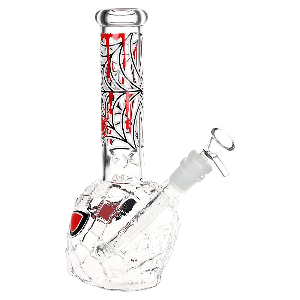 3CT 套裝 - 蜘蛛人夜光造型玻璃水煙斗 - 9.75吋 / 14mm 母接口