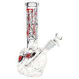 3CT 套裝 - 蜘蛛人夜光造型玻璃水煙斗 - 9.75吋 / 14mm 母接口