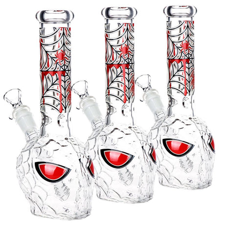 3CT 套裝 - 蜘蛛人夜光造型玻璃水煙斗 - 9.75吋 / 14mm 母接口