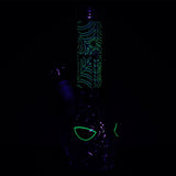 3CT 套裝 - 蜘蛛人夜光造型玻璃水煙斗 - 9.75吋 / 14mm 母接口