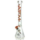 18" AFM Munching Clear Glass 9mm Beaker Bong Bundle