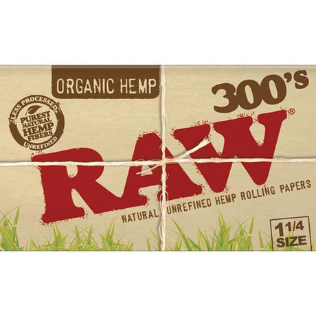 RAW 有機大麻 300 張 1 1/4 吋捲菸紙