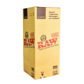 RAW 經典錐形捲菸紙散裝盒 | 1 1/4 英吋
