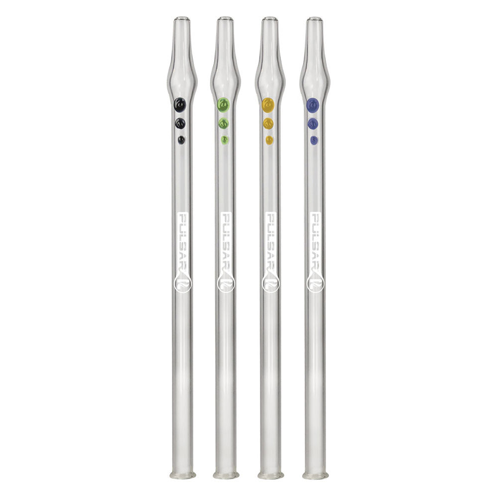 Pulsar Glass Vapor Straw - 10" / Colors Vary / Sold Individually