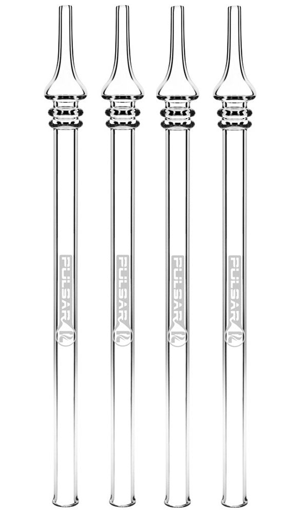 4CT BUNDLE - Pulsar Quartz Concentrate Vapor Straw - 10"