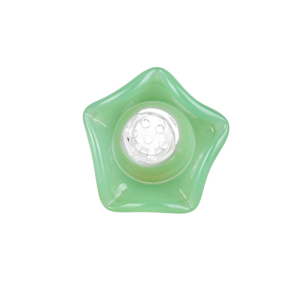 Blissful Blossom Herb Slide w/ Screen - 14mm M/ Clrs Vry