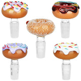 12PC DISPLAY - Pulsar Donuts Herb Slide - 14mm M / Assorted Colors