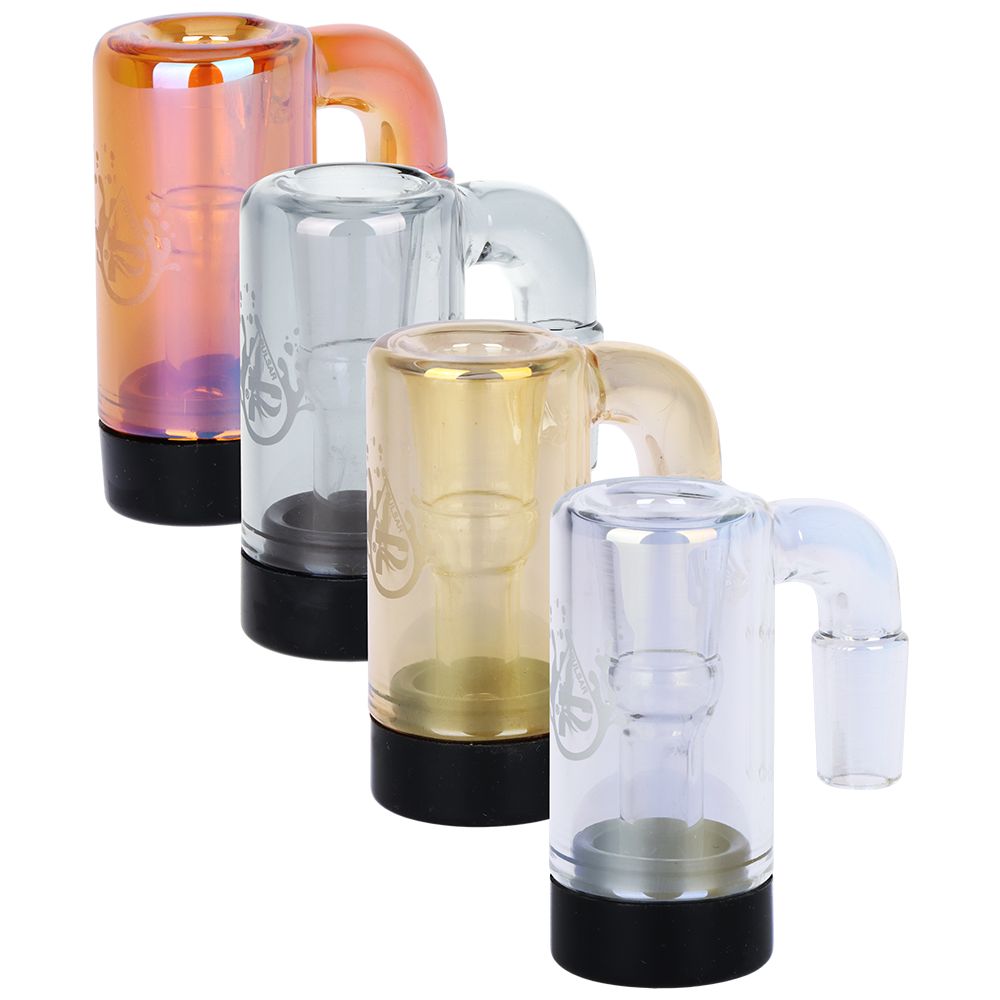 Pulsar Electroplated Glass Oil Reclaimer | 2.75" | 14mm | Assorted Colors | 4ct Bundle
