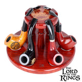 Pulsar Shire Pipes x LoTR COUNCIL OF ELROND Multi-Pipe Wood Display Stand - 8"x5"