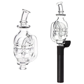 Pulsar Fab Egg Bubbler 玻璃吸嘴配件，適用於 Puffco Pivot - 5 英吋 / 透明