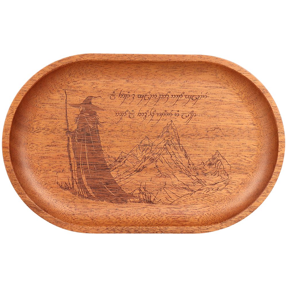 Bandejas de madera de caoba Pulsar Shire x LoTR - Gandalf / 10.8" x 6.9"
