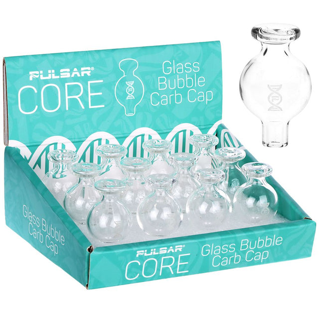 12CT DISPLAY - Pulsar CORE Glass Bubble Carb Cap - 25mm