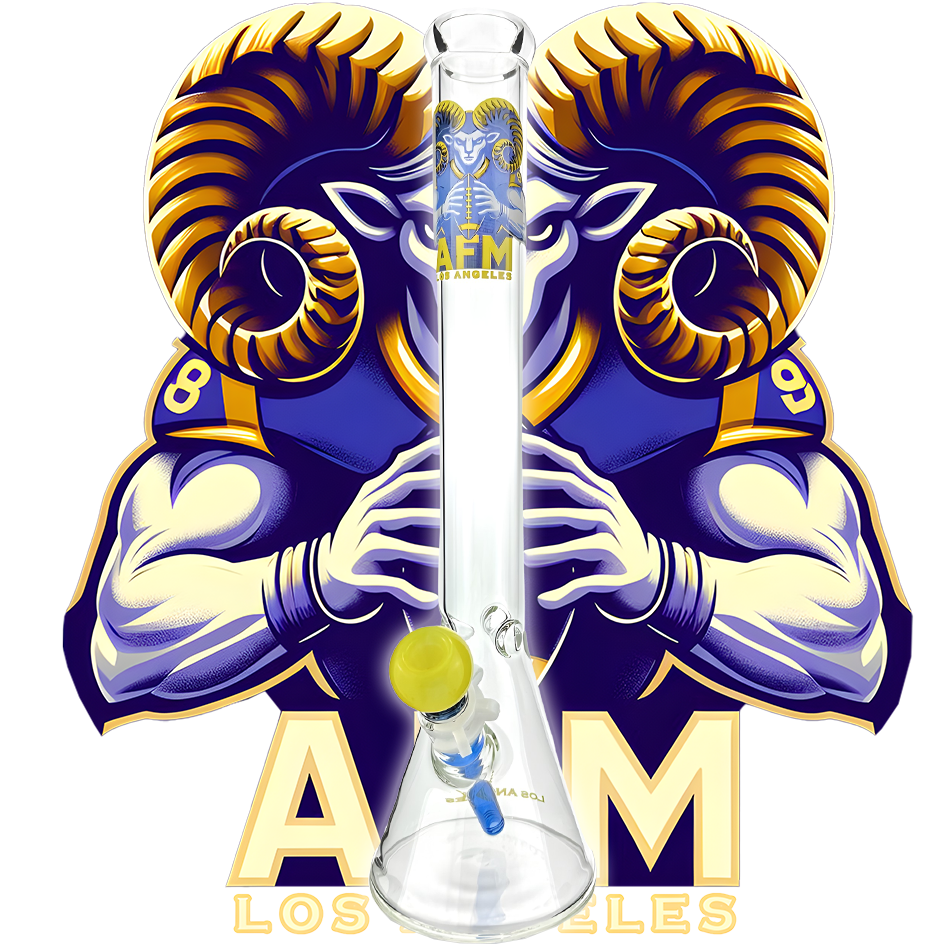 18" Los Angeles 5mm Beaker Bong Bundle