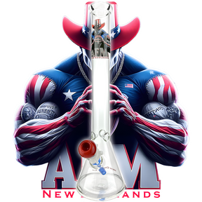 18" New England 5mm Beaker Bong Bundle