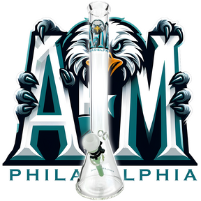 18″ Philadelphia City Beaker Bong Bundle