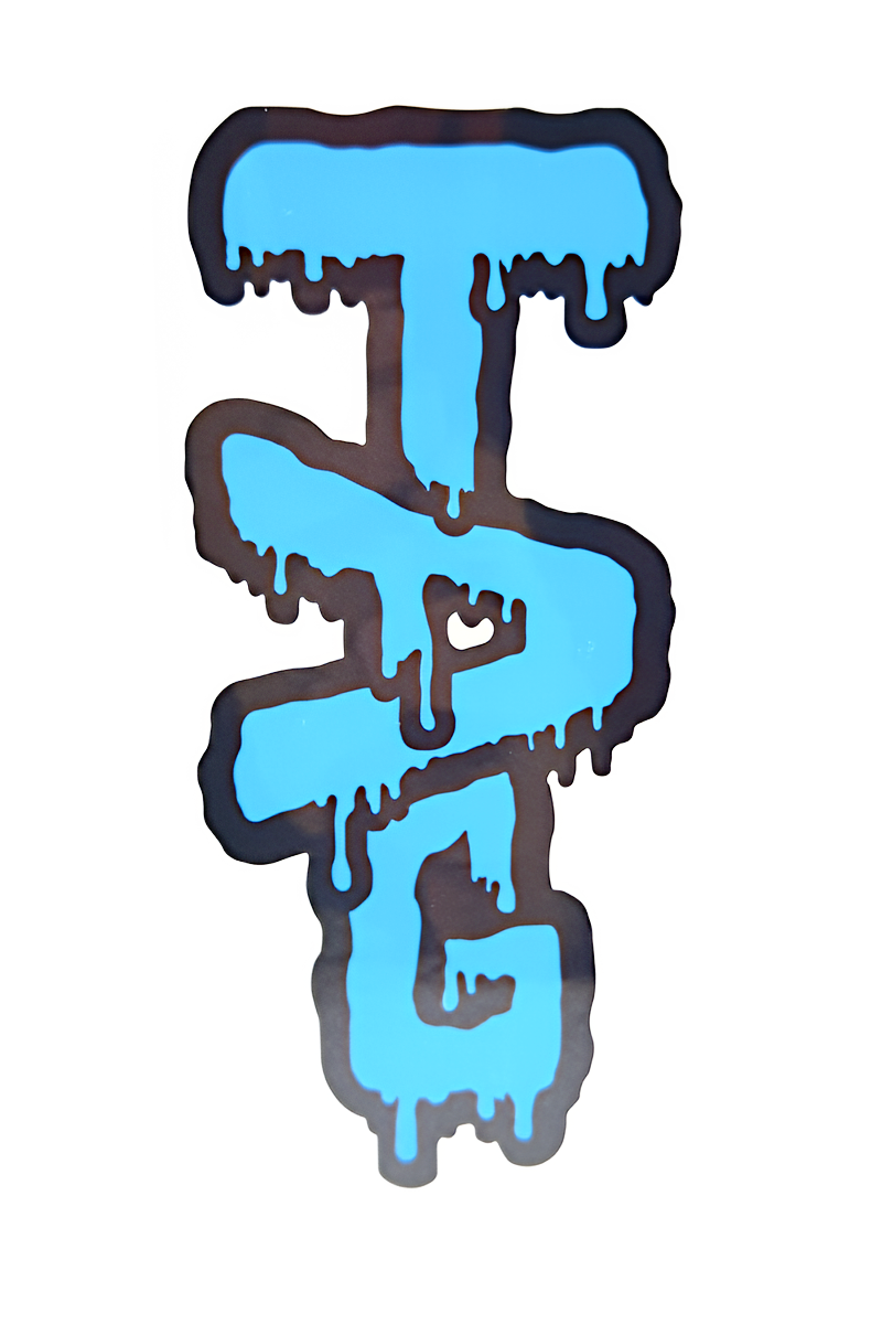 TAG - Wavy Label Sticker 3.50" x 2.00"