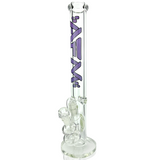 18" AFM Lightbeam Clear Glass 9mm Straight Tube Bong Bundle