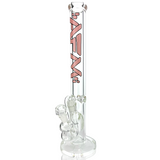 18" AFM Lightbeam Clear Glass 9mm Straight Tube Bong Bundle
