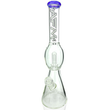 18" AFM Glass Flying Saucer Color Lip Beaker Bong – UFO Perc Water Pipe