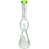 18" AFM Glass Flying Saucer Color Lip Beaker Bong – UFO Perc Water Pipe